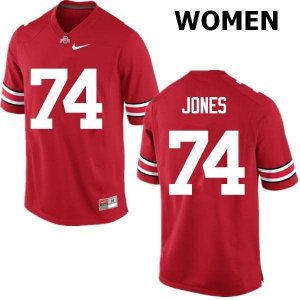 Women's Ohio State Buckeyes #74 Jamarco Jones Red Nike NCAA College Football Jersey Outlet AWY5544TC